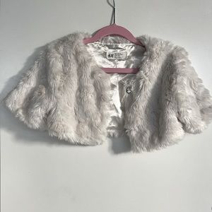 Little girl fur bolero
